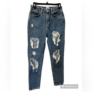 BDG Urban Outfitters Mom High Rise Distressed Jeans-W 26 Y2K